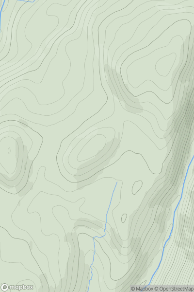 Thumbnail image for Bryn Coch [Barmouth to Betws-y-Coed and Bala] showing contour plot for surrounding peak